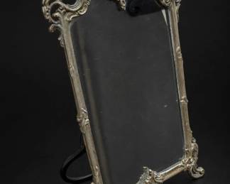 Ornate Brass Tabletop Mirror
