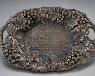 Grape-and-leaf Openwork Decoration w/ Center Tray