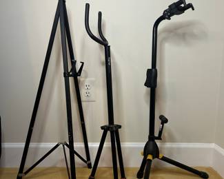 Hercules Auto Lock Guitar Stand and Frameworks Guitar Stand