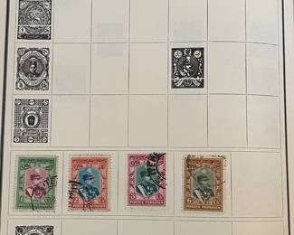 Vintage Modern Postage Stamp Album with Eastern Air Lines Sticker