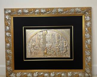 Paolo Schiraldi Sterling Silver Bas Relief Artwork