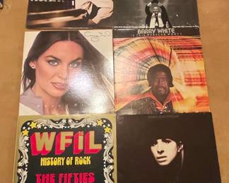 Vintage Vinyl Record Collection: Sinatra, Barry White, Crystal Gayle, and WFIL History of Rock