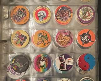 Vintage POG Collection with Slammers and Collector Pages