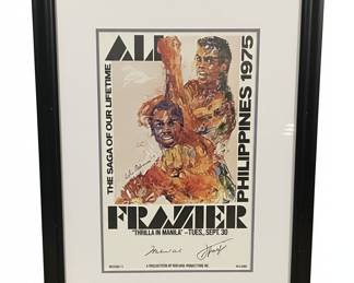 LeRoy Neiman "Thrilla in Manila" Dual Ali & Frazier