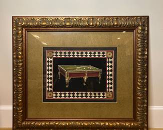Billiards Table Framed Art Print