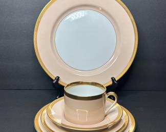 Fitz and Floyd Versailles Shell Peach Dinnerware