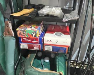 Golf Equipment Assortment with Titleist and Callaway Golf Balls