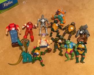 Vintage Teenage Mutant Ninja Turtles Action Figure Assortment