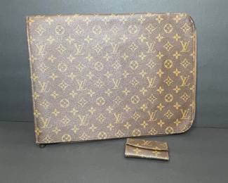 Louis Vuitton Monogram Document Portfolio and Key Pouch 
