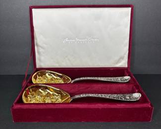 Godinger American Silversmiths Collection Strawberry Berry Spoons