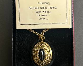 Amway Perfume Glacé Locket Necklace