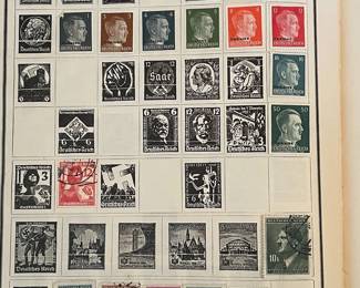 Vintage Modern Postage Stamp Album with Eastern Air Lines Sticker