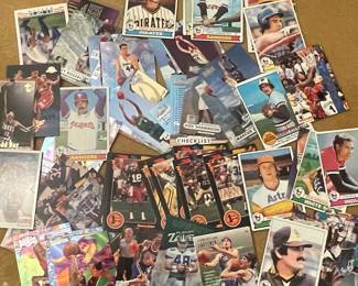 Assorted 1990s Sports Trading Cards - Basketball, Baseball, and Football