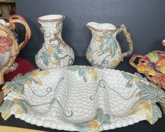 Fitz and Floyd Essentials Grape Pattern Serveware