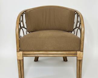 Maitland-Smith Rattan Barrel Chair