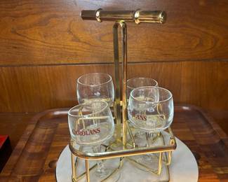 Carolan's Irish Cream Promotional Caddy and Glasses