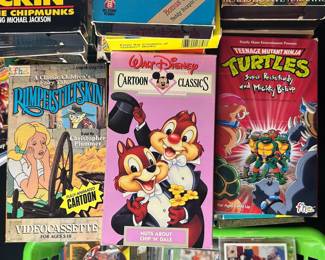 Walt Disney Cartoon Classics, Teenage Mutant Ninja Turtles & Rumpelstiltskin VHS