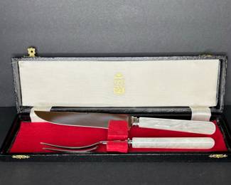 Kirkham & Co. Sheffield Mother of Pearl Carving Set