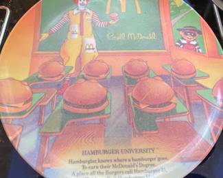 McDonald's Hamburger University Collector Plate
