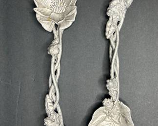 Arthur Court Frog and Lily Pad Salad Serving Set