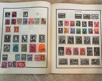 Vintage Modern Postage Stamp Album with Eastern Air Lines Sticker