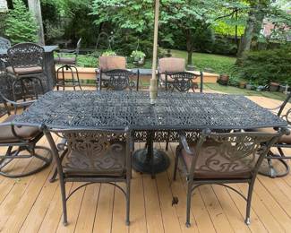 Cast Aluminum Patio Dining Set