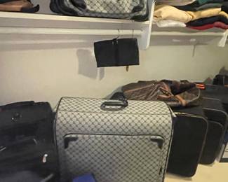 Collection of Vintage and Modern Luggage and Travel Bags 