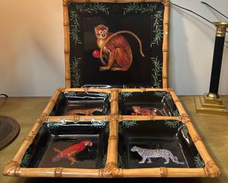 Raymond Waites "Safari" Collection Divided Serving Platter