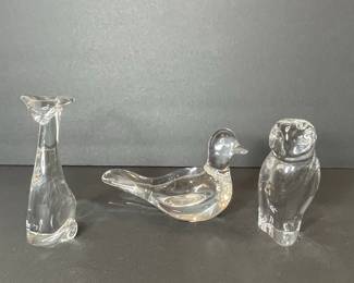 Baccarat Crystal Animal Figurines