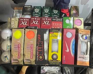 Assorted Vintage and New Golf Balls