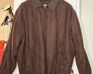 Weatherproof Garment Company Suede Bomber Jacket