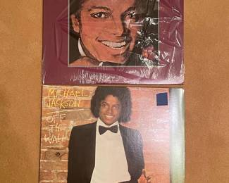 Michael Jackson Vinyl Records: Off the Wall and One Day in Your Life