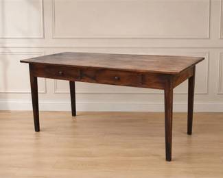 Antique Wooden Farmhouse Dining Table