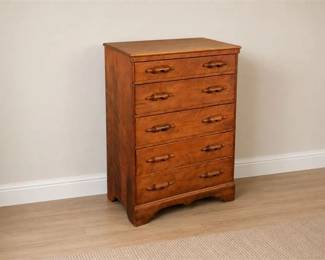 Vintage Wooden Tall Dresser