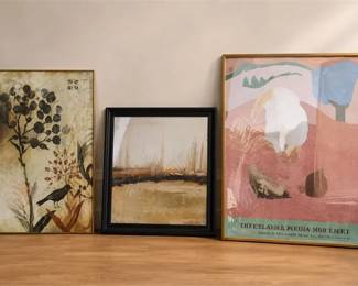 Three(3) Framed Artworks