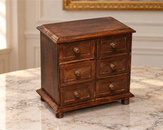 Small Wooden Tabletop Cabinet