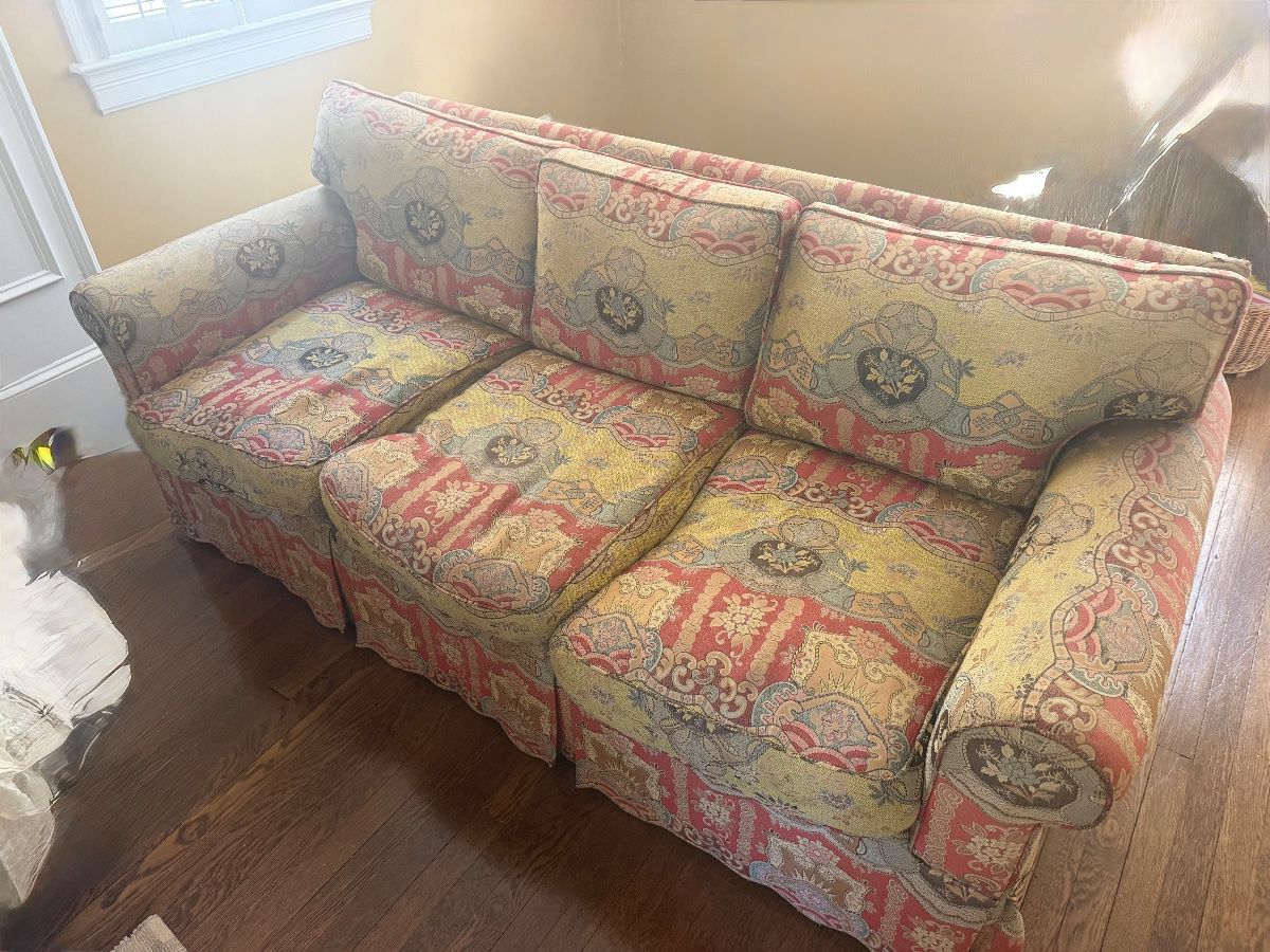 Clarence House double silk custom made sofa