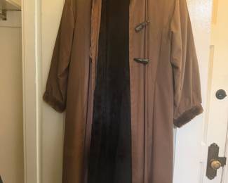 Vintage Yves  St.  Laurent fur lined trench coat
