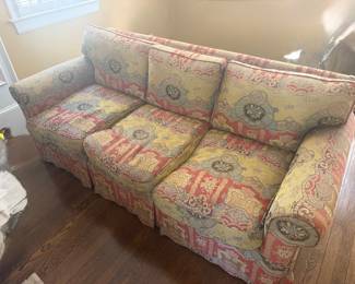 Clarence House double silk custom made sofa