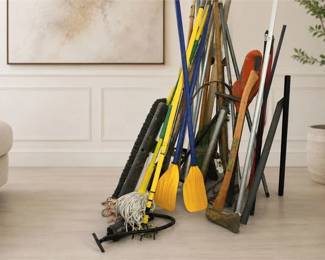 Group Of Long-Handled Tools & Equipment