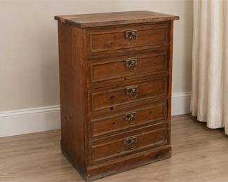 Vintage Wooden Chest Of Drawers
