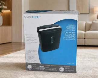 Omnitech 12-Sheet Cross-Cut Shredder