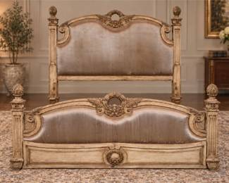 KING Size Wooden Head board/Foot Board & Railings