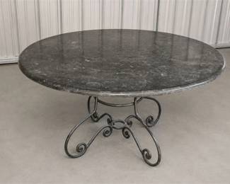 Vintage French-Style Round Dining Table