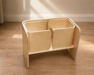Wooden Multi-Functional Children's Cube Table