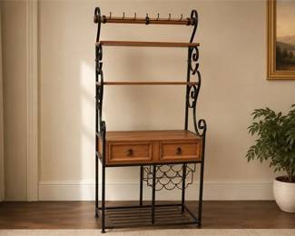 Rustic Baker's Rack