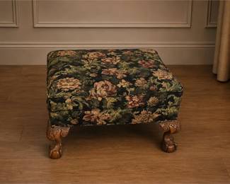 Vintage Upholstered Footstool