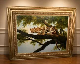 Leopard Resting Oil Canvas