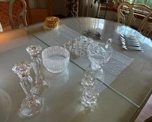 Crystal Candlestick Holders