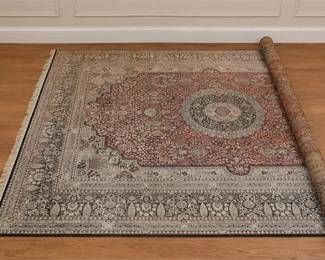 Central Medallion Traditional-Style Area Rug